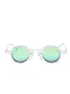 Henrik Vibskov Bronson Round-frame Sunglasses In 银色