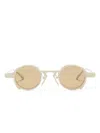 Henrik Vibskov Bronson Round-frame Sunglasses In Neutrals