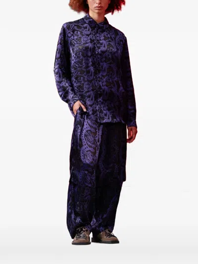 Henrik Vibskov Burnout Floral-print Shirt In Black