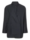 Henrik Vibskov Button-fastening Layered Jacket In Blue