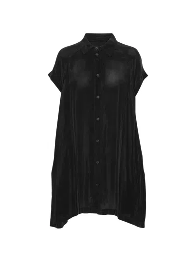 Henrik Vibskov Button Short-sleeved Mini Dress In Black