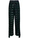 Henrik Vibskov Check-pattern Straight Trousers In Black