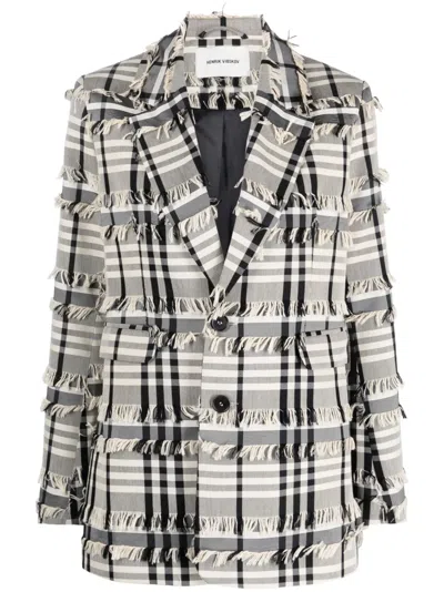 Henrik Vibskov Einreihiger Blazer In White