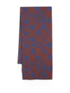 Henrik Vibskov Chess Pieces-jacquard Wool Scarf In Blue