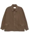 Henrik Vibskov Circle Denim Jacket In Brown