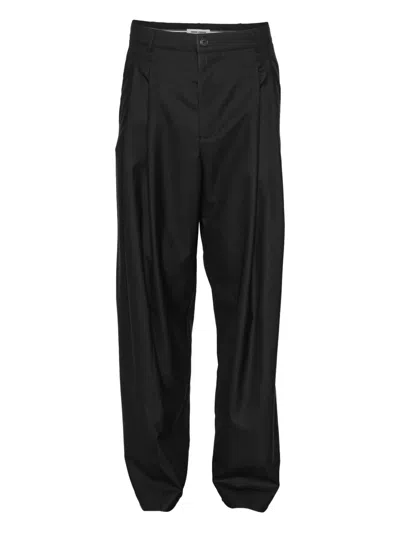 Henrik Vibskov Claus Pleated Trousers In Black