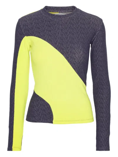 Henrik Vibskov Colour-block Long-sleeve T-shirt In Gray