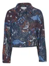 Henrik Vibskov Cotton-wool Blend Jacket In Blue