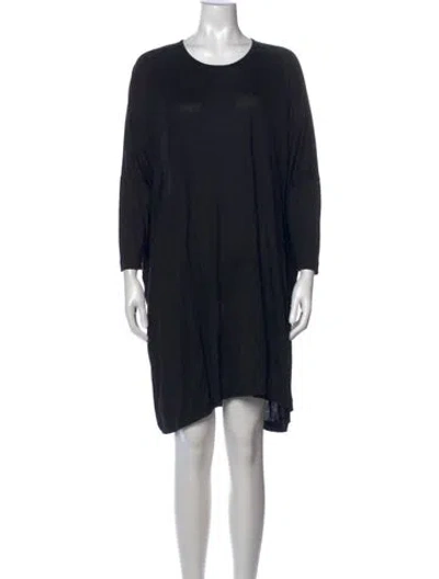 Pre-owned Henrik Vibskov Crew Neck Knee-length Dress In Black