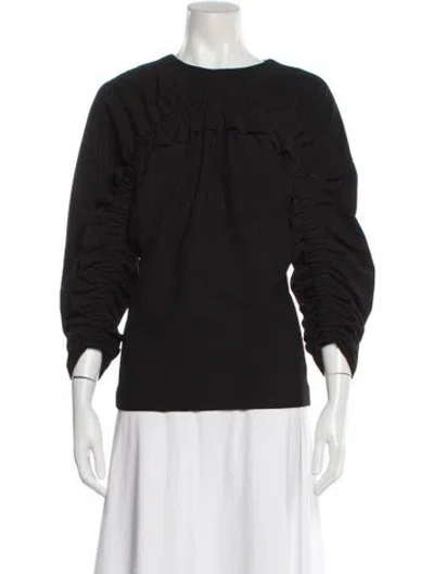 Pre-owned Henrik Vibskov Crew Neck Long Sleeve Top In Black