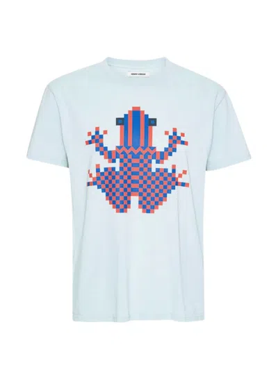 Henrik Vibskov Cross Stitch T-shirt In Blue