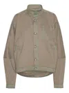 Henrik Vibskov Dart Contrast-stitch Denim Jacket In Brown