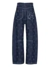 Henrik Vibskov Dart Needle-punch Dot Jeans In Blue