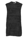 Henrik Vibskov Dart Sleeveless Mini Dress In Black