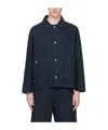 Henrik Vibskov Navy Delivery Denim Jacket In Black