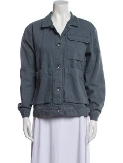 Pre-owned Henrik Vibskov Denim Jacket In Blue