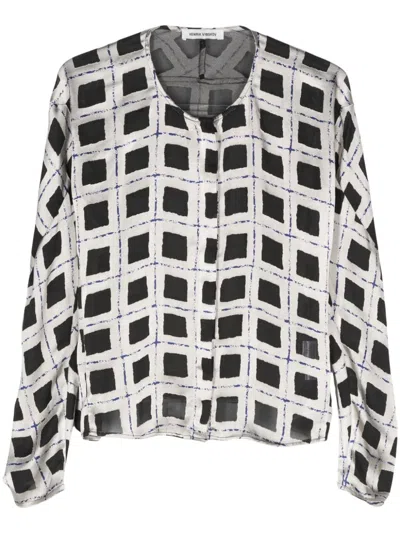 Henrik Vibskov Dimness Blouse In Grey
