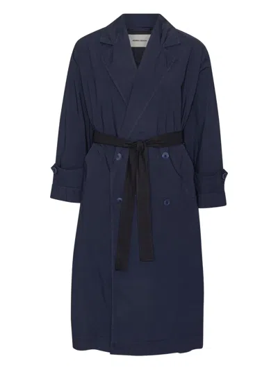 Henrik Vibskov ベルテッド ダブルコート In Blue