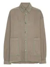 Henrik Vibskov Double-pocket Contrast-stitching Shirt In White