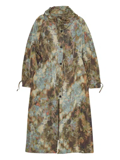 Henrik Vibskov Drawstring Button-fastening Jacket In Multi