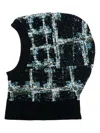 Henrik Vibskov Dust Pixelated-pattern Balaclava In Black