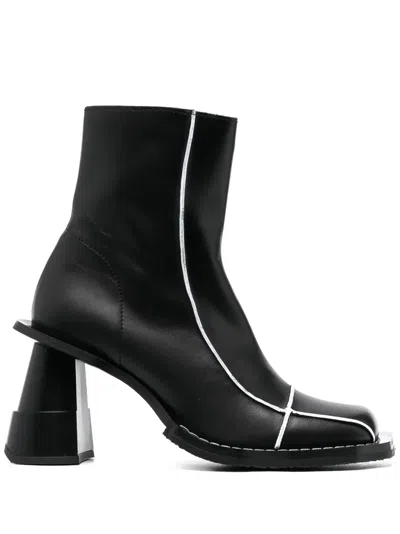 Henrik Vibskov Elle Driver 90mm Leather Boots In Black