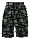 Henrik Vibskov Fast Fringed Shorts In Black