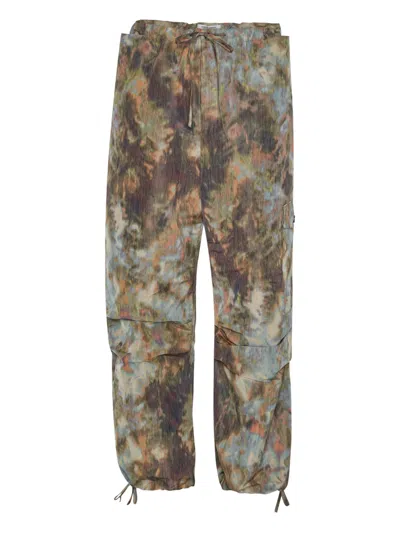 Henrik Vibskov Field Camouflage-print Trousers In Brown