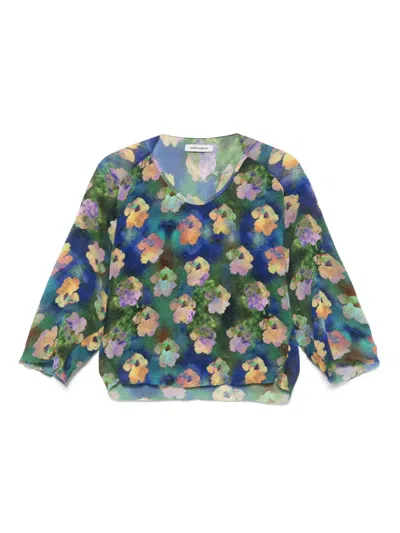 Henrik Vibskov Floral-print Blouse In Blue