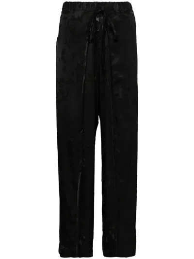Henrik Vibskov Fold High-waist Palazzo Trousers In Black