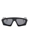 Henrik Vibskov Sonnenbrille Mit Geometrischem Gestell In Black