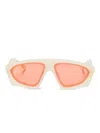 Henrik Vibskov Geometric-frame Sunglasses In Neutral