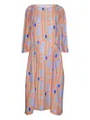 Henrik Vibskov Geometric-pattern Dress In Gray