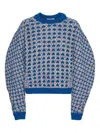 Henrik Vibskov Geometric-pattern Sweater In Blue