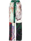 Henrik Vibskov Grow Plissé-effect Straight Trousers In Green