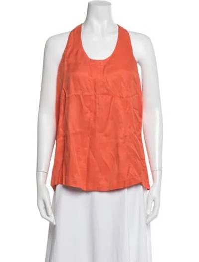 Pre-owned Henrik Vibskov Halterneck Sleeveless Top In Orange