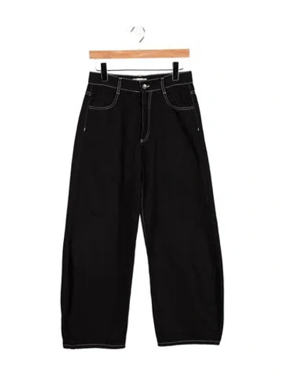 Pre-owned Henrik Vibskov High-rise Wide Leg Jeans In Black