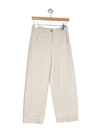 Pre-owned Henrik Vibskov High-rise Wide Leg Jeans In Neutral