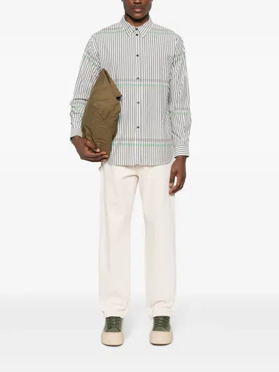 Henrik Vibskov Hole Striped Shirt In Grey