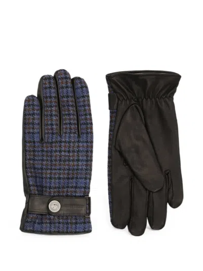 Henrik Vibskov Hv Check-pattern Gloves In Black