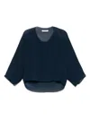 Henrik Vibskov Index Plisse Blouse In Blue