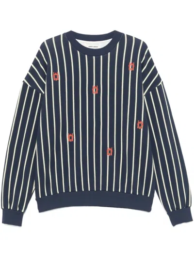 Henrik Vibskov Joaquin Horse Sweatshirt In Blue