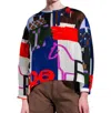 Henrik Vibskov Keyhole Silk Blouse In Playground Collage In Multi