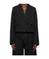 Henrik Vibskov Long-sleeved Suit Coat In Black
