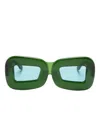 Henrik Vibskov Marla Oversize-frame Sunglasses In 绿色