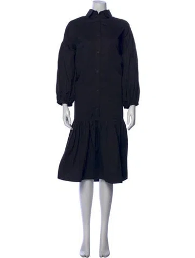Pre-owned Henrik Vibskov Midi Length Dress In Blue