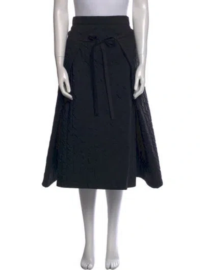 Pre-owned Henrik Vibskov Midi Length Skirt W/ Tags In Black