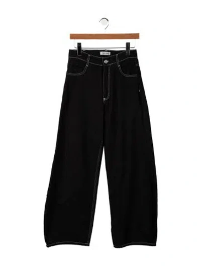 Pre-owned Henrik Vibskov Mid-rise Wide Leg Jeans In Black