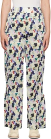 Henrik Vibskov Multicolor Remember Plisse Trousers In 163 Light Flowery