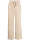 Henrik Vibskov Naptune Straight-leg Plissé Trousers In Nude